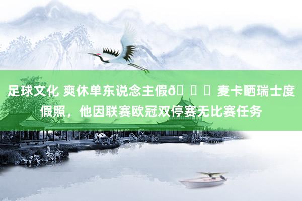 足球文化 爽休单东说念主假😀麦卡晒瑞士度假照，他因联赛欧冠双停赛无比赛任务