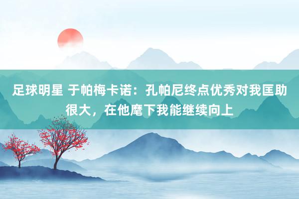 足球明星 于帕梅卡诺：孔帕尼终点优秀对我匡助很大，在他麾下我能继续向上